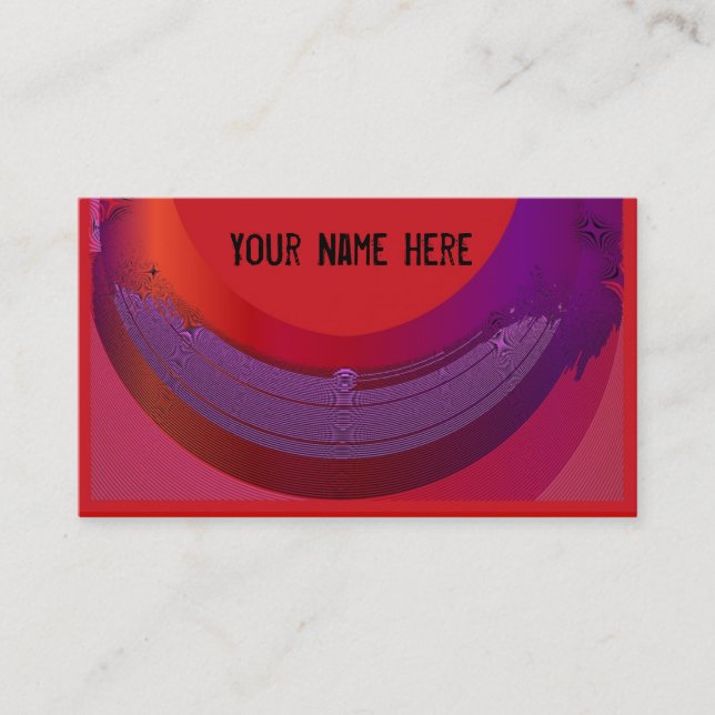 Tarjetas de personalizable de derrame de color art (Anverso)