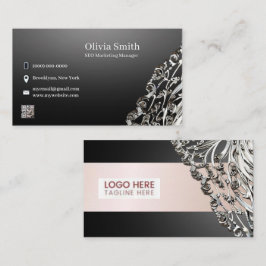 Tarjetas de personalizable editable elegante para