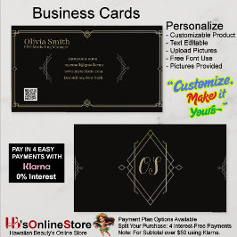 Tarjetas de personalizable elegantes para empresas