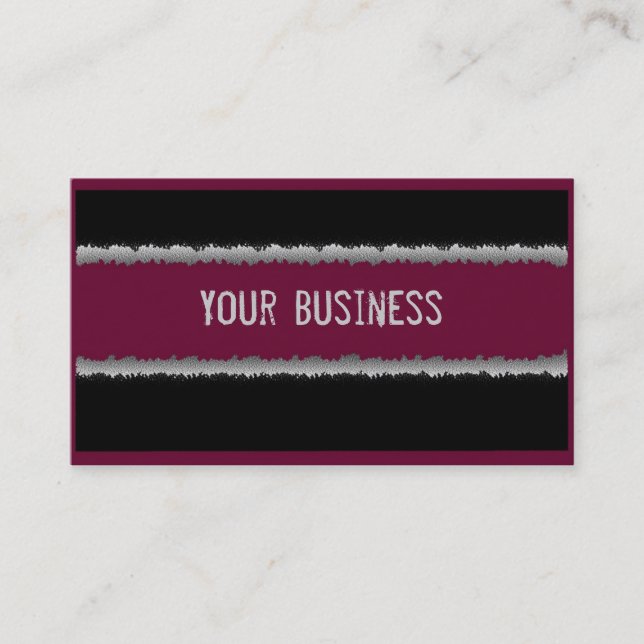 Tarjetas de personalizable modernas de color morad (Anverso)