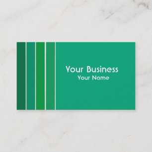 Tarjetas de personalizable simples de rayas verdes