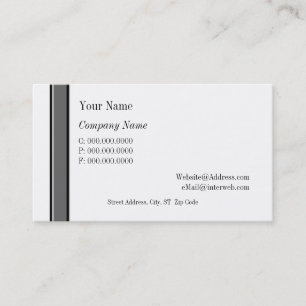 Tarjetas de Personalizado Black Gray Stripes