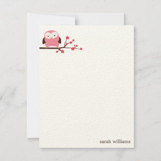 Tarjetas de Personalizado de búho de primavera