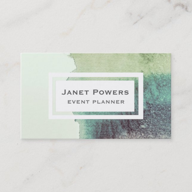 tarjetas de personalizado de  de pintura de acuare (Anverso)