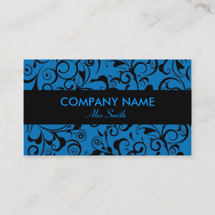 Tarjetas de personalizado de patrón de damasco neg