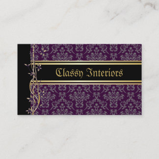 Tarjetas de Personalizado Golden Damask Luxury