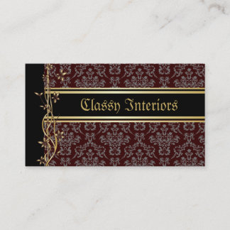 Tarjetas de Personalizado Golden Damask Luxury
