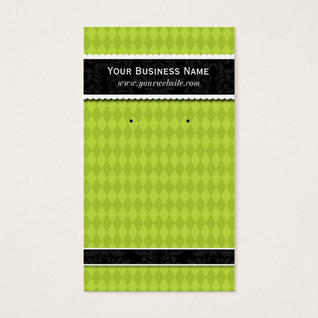 Tarjetas de personalizado Lime Green (Frente)