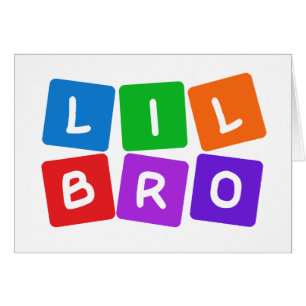 Tarjetas de personalizado para hermanos pequeños