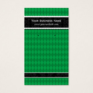 Tarjetas de personalizado para tarjetas Green Blac