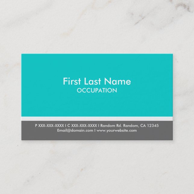 tarjetas de personalizado sencillas de banda gris  (Anverso)