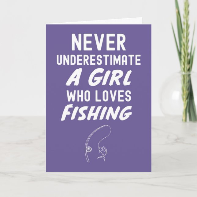 Tarjetas de Pesca Rosadas Adorables para Bebés y N (Anverso)