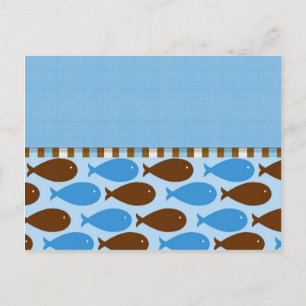 Tarjetas de pescado del Día del Padre del personal