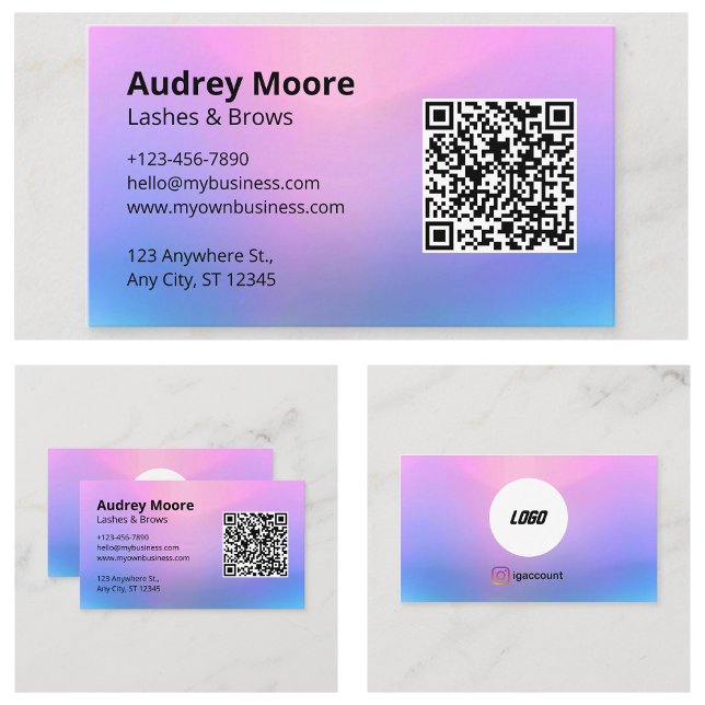 Tarjetas de pestañas plantillas (Eyelash Cards Templates
)