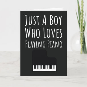 Tarjetas de Pianista Adorable para Niños Bebés que