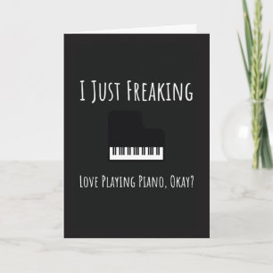 Tarjetas de pianista divertido Pianista Músico Tec