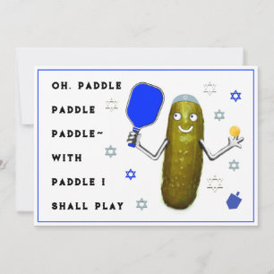 Tarjetas de Pickleball de Hanukkah