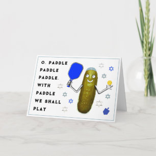 Tarjetas de Pickleball de Hanukkah