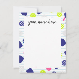 Tarjetas de pickleball personalizadas