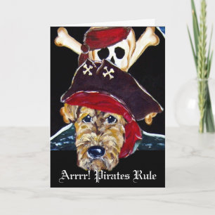 Tarjetas de Pirata Airedale Terrier