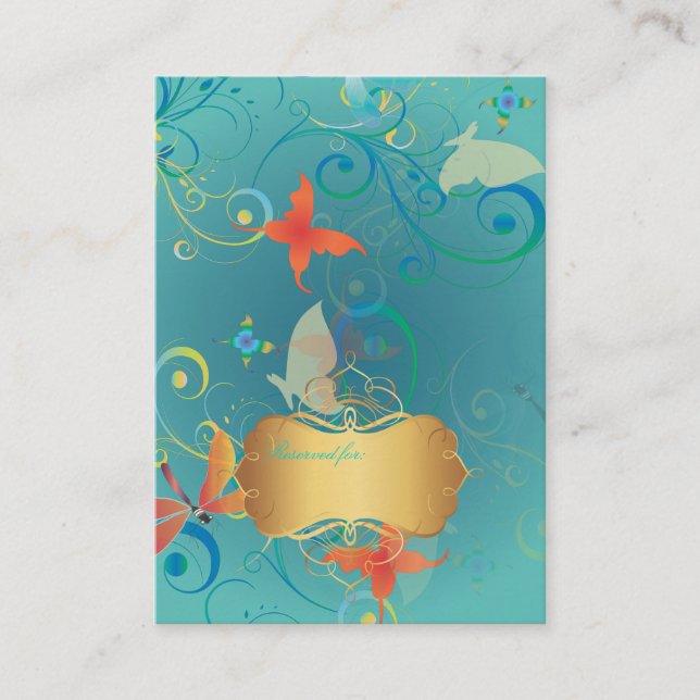 Tarjetas de PixDezines Mariposas+Libélulas (Anverso)