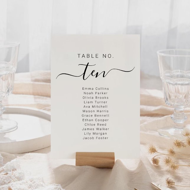 Tarjetas de Plan de Asientos de Boda Nombre Plan d (Wedding Seating Chart Cards Name Seat Plan)