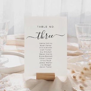 Tarjetas de Plan de Asientos de Boda Nombre Plan d
