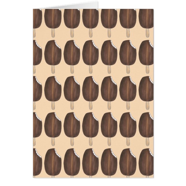 Tarjetas de plástico de helado de chocolate negro (Frente)