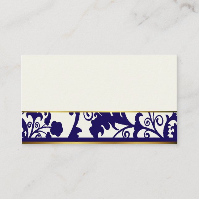 Tarjetas de plaza azul y crema de la Marina (Anverso)