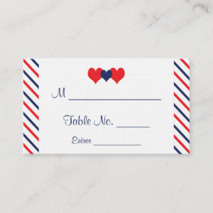 Tarjetas de plaza Boda Americana Hearts