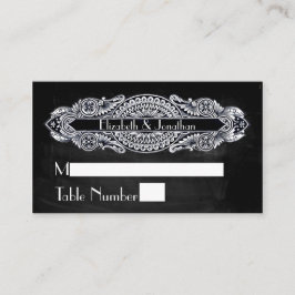 Tarjetas de plaza Boda Art Nouveau vintage