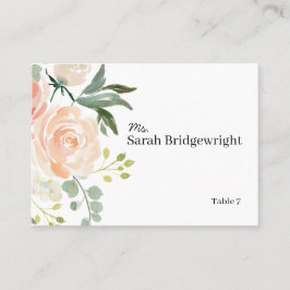 Tarjetas de plaza Boda de acuarela floral