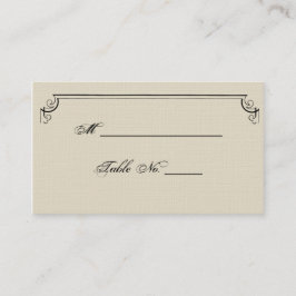Tarjetas de plaza Boda de Art Nouveau Posh