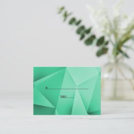 Tarjetas de plaza Boda de Emerald Jewel Tones