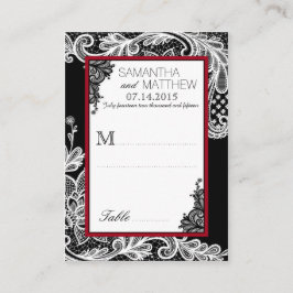 Tarjetas de plaza Boda de gótico Lace