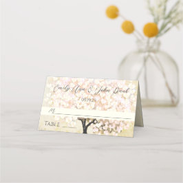 Tarjetas de plaza Boda de hojas de corazón rosadas
