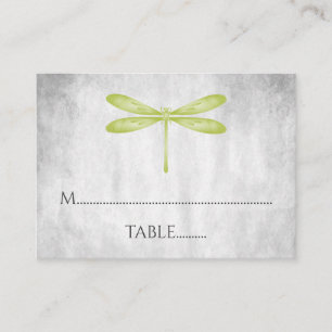 Tarjetas de plaza Boda de la libélula verde