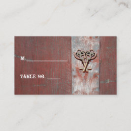 Tarjetas de plaza Boda de pastas pintadas con clav