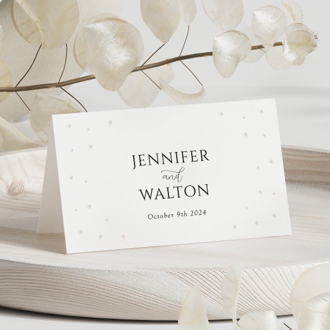 Tarjetas de plaza Boda de Perlas Blancas (Subido por el creador)