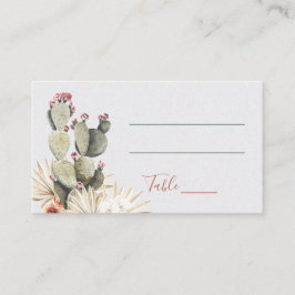 Tarjetas de plaza Boda de Terra Cotta y Cactus