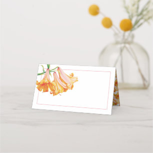 tarjetas de plaza boda de trompeta bell lily naran