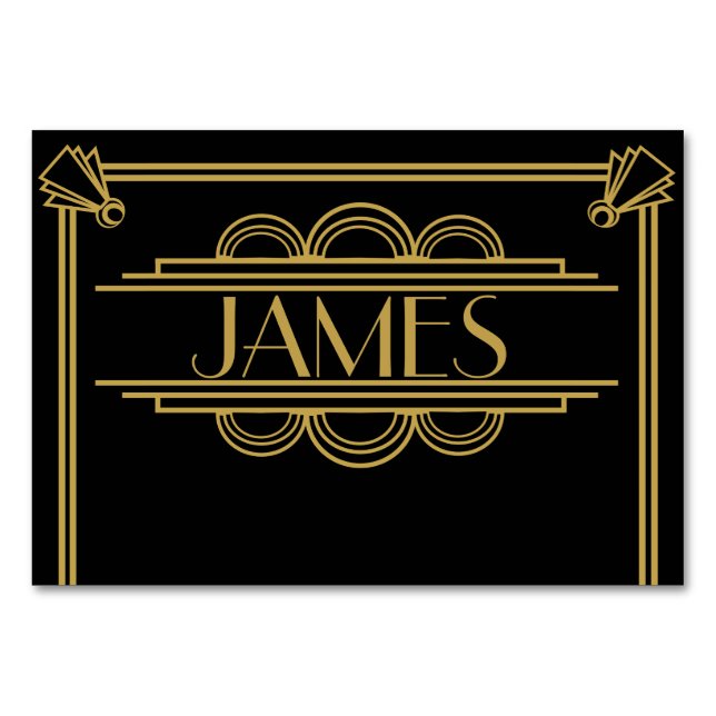 Tarjetas de plaza boda del Art Deco de los años 20 (Anverso)