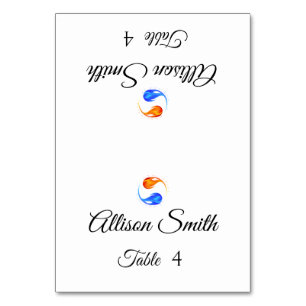 Tarjetas de plaza boda-Dos llamas-