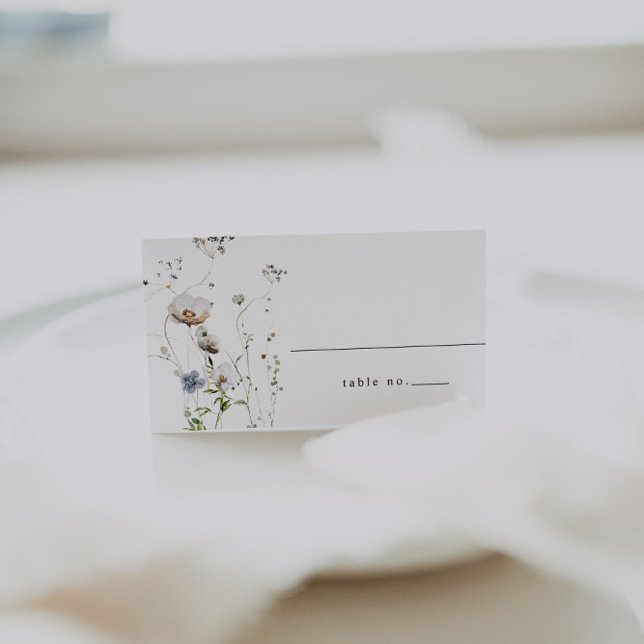 Tarjetas de plaza Boda floral acuarela (Subido por el creador)