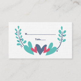 Tarjetas de plaza Boda Hearts and Vines