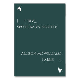 Tarjetas de plaza boda-Icono de aves de corral-Ver