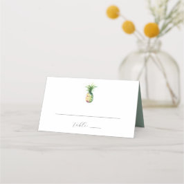 Tarjetas de plaza boda Pineapple tropical