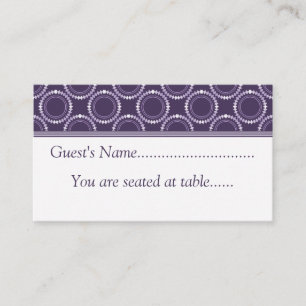 Tarjetas de plaza Boda pulida, morada