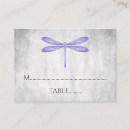 Tarjetas de plaza Boda Purple Dragonfly