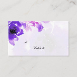 Tarjetas de plaza Boda Purple Rosa